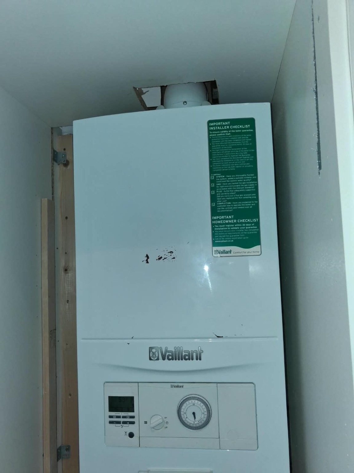 Genuine Checkmate Gas boiler work